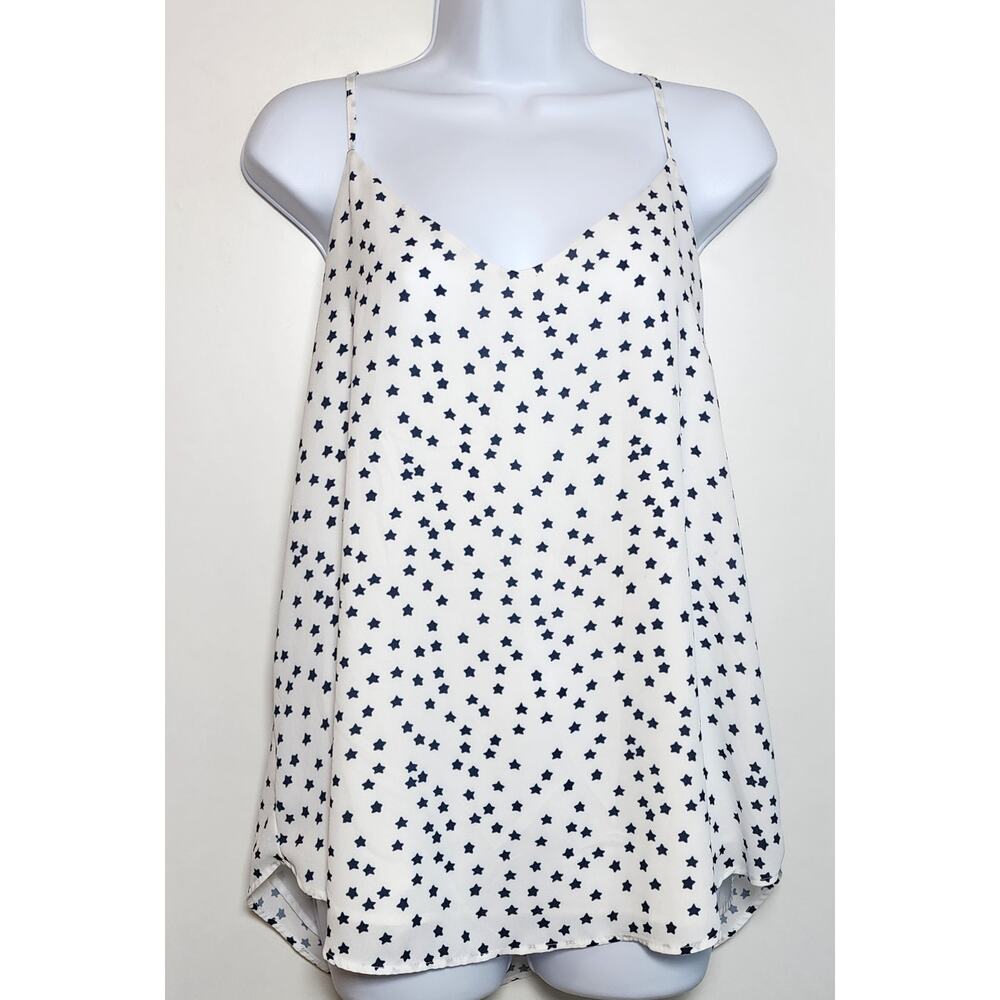 Peace & Pearls Star Print Sheer Minimalist Y2K Grunge XL